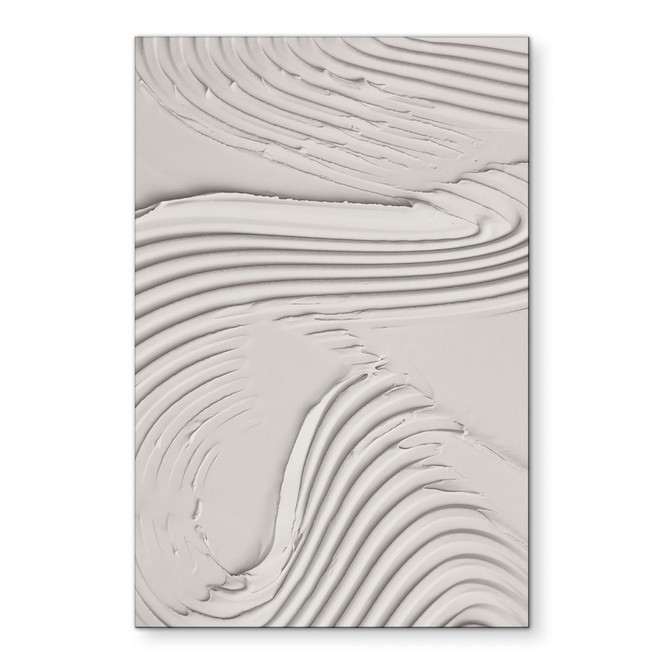Wandbild Sanfte Strukturen in Beige - Pictufy Studio - Alu-Dibond
