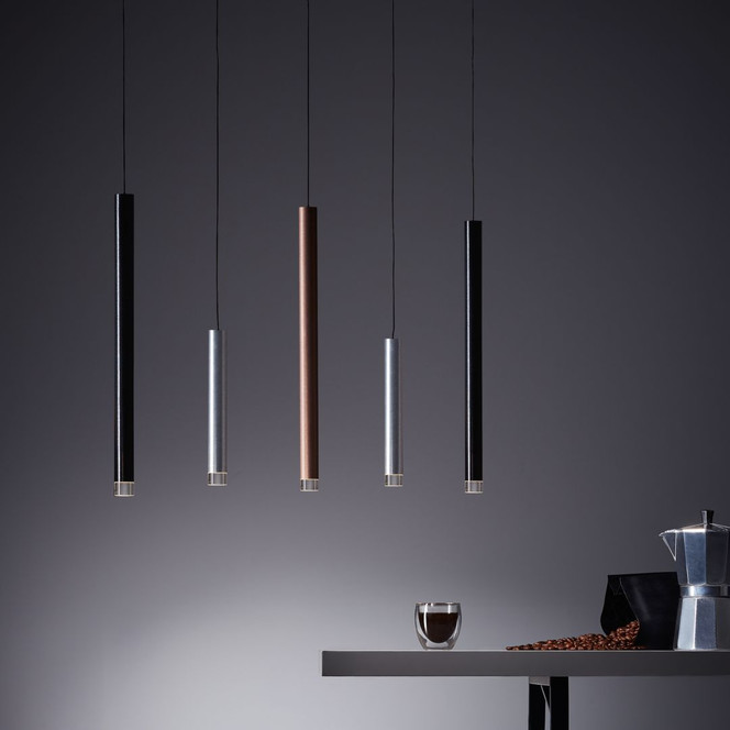 Pendelleuchte Eddy, braun, 120 x 89 cm, Metall Pendelleuchte