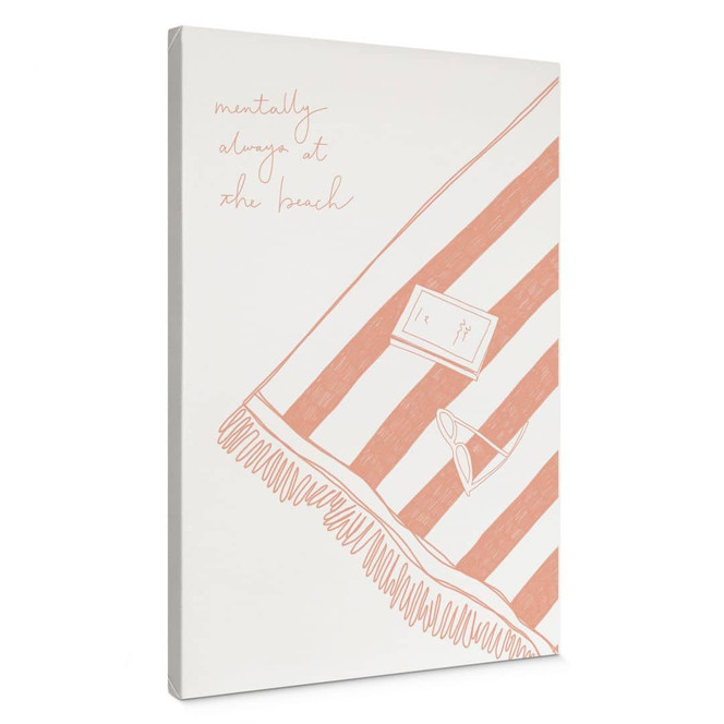 Leinwandbild Sehnsucht nach Strand und Meer - Soley