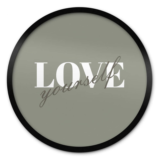 Poster Love yourself - Rund
