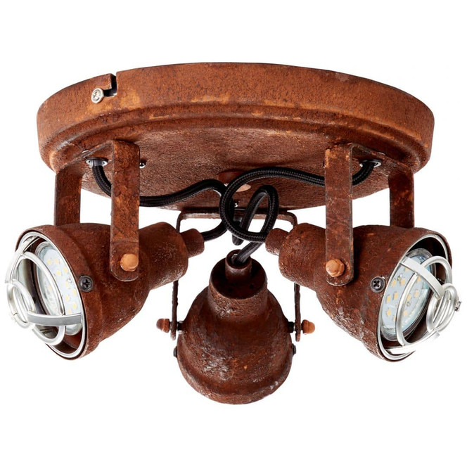 Spotrondell Bela, braun, 13.5 x 21.5 cm, Metall Strahler