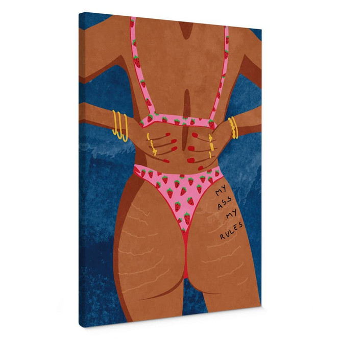 Leinwandbild My ass my rules - Oltmanns