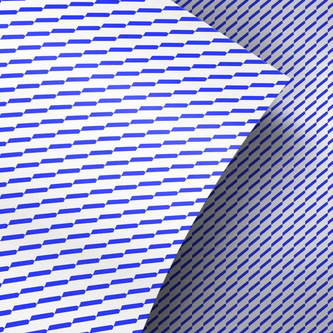 Möbelfolie, Dekofolie - abwischbar - Gestrichelt Blau
