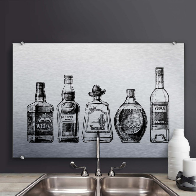 Spritzschutz - 5 Flaschen voll Spass