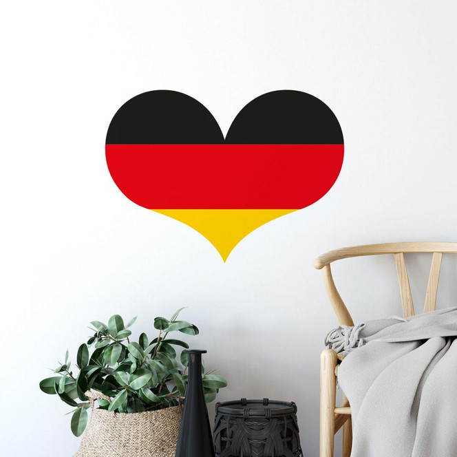 Wandtattoo Deutschland Herz