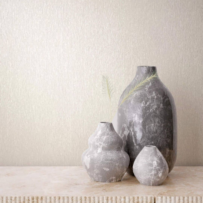 Vliestapete in einfarbiger, moderner Struktur beige Uni