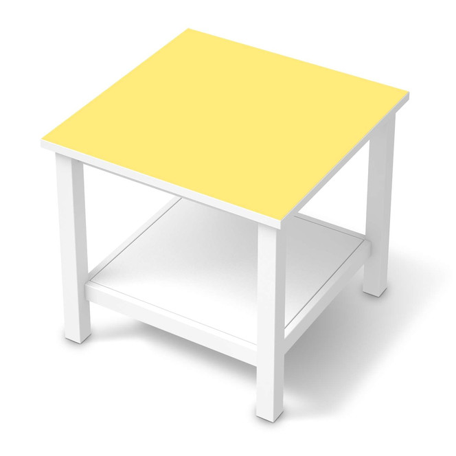 Möbel Klebefolie IKEA Hemnes Tisch 55x55cm - Gelb Light- Bild 1