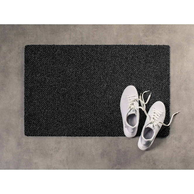 Grafic Fussmatte nach Mass in Anthrazit