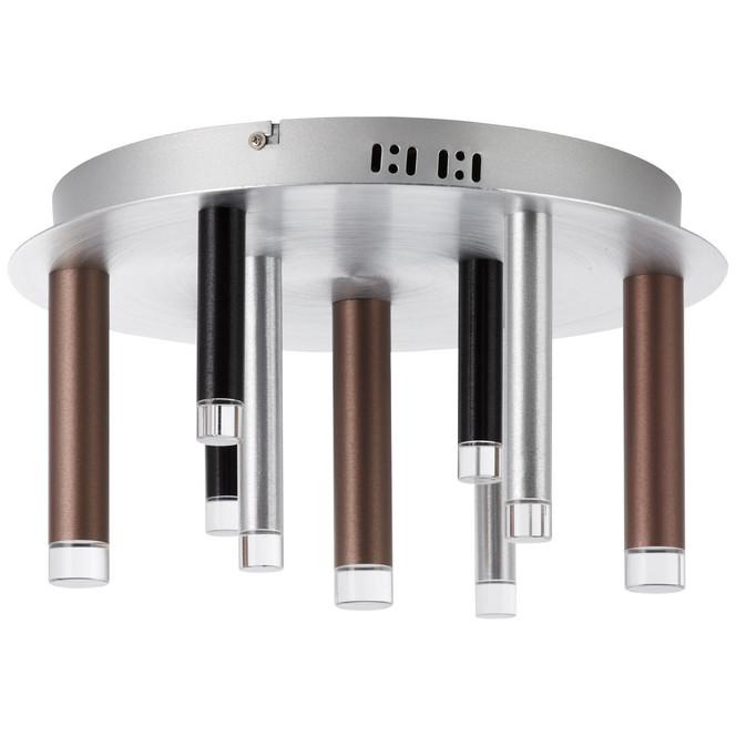 Deckenleuchte Eddy, braun, 21.5 x 40 cm, Metall Deckenlampe, dimmbar