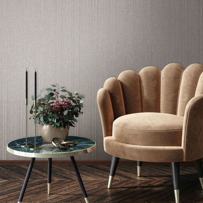 Vliestapete in Grau Streifen und Linien Tapete Streifen Klassisch