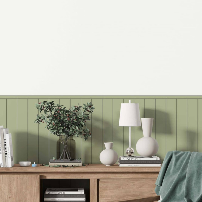 Wandpaneele Wandverkleidung selbstklebend pistazie