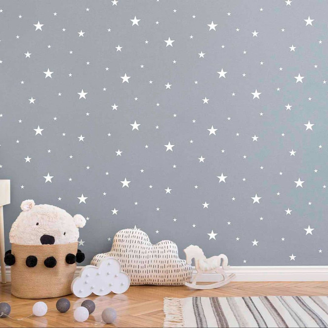 A.S. Création Vliestapete il Decoro Tapete leuchtet im Dunkeln grau