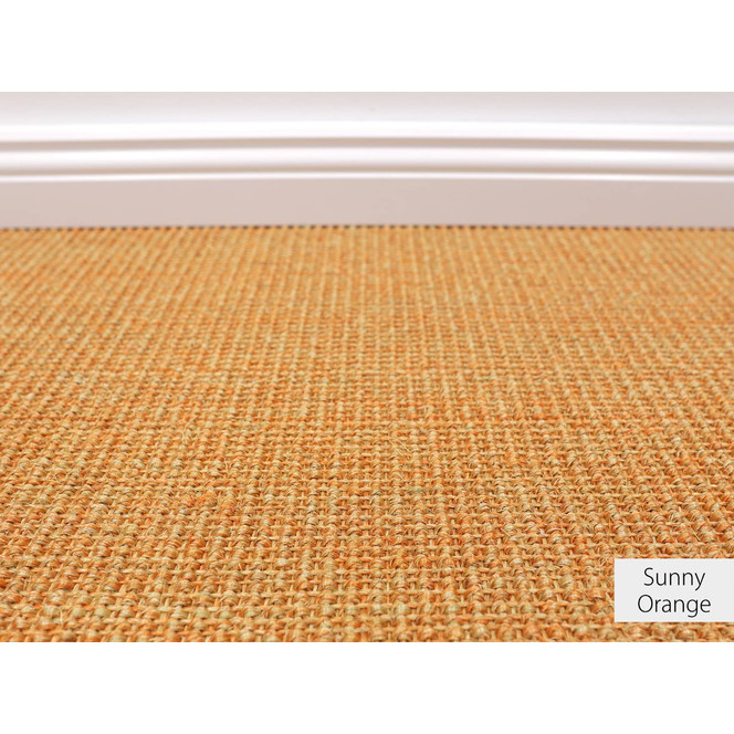 Manolo Sisal Teppichboden Meterware in Sunny Orange