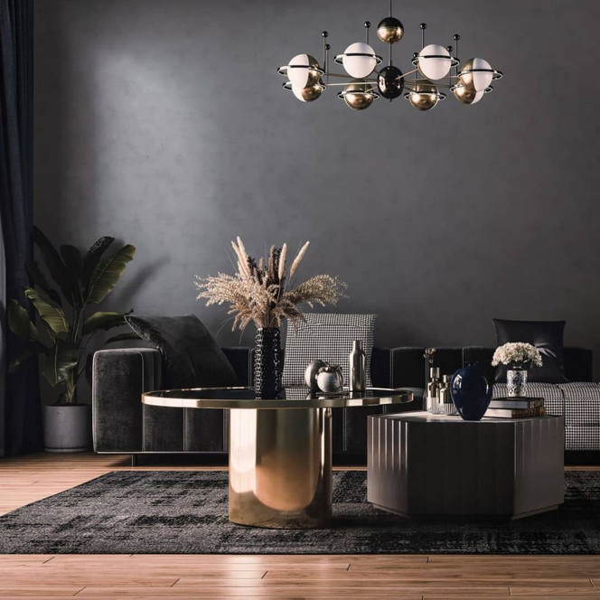 Vliestapete mit leichter Struktur anthrazit Putzoptik