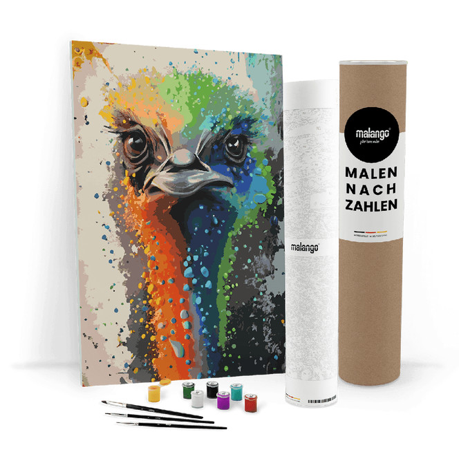 Malen nach Zahlen Leinwandbild - Strauss Svantje