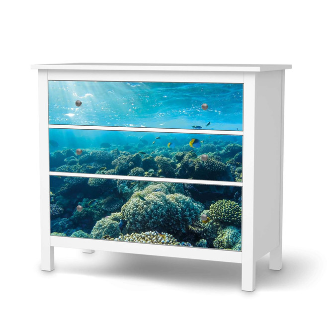 Möbelfolie IKEA Hemnes Kommode 3 Schubladen - Underwater World- Bild 1