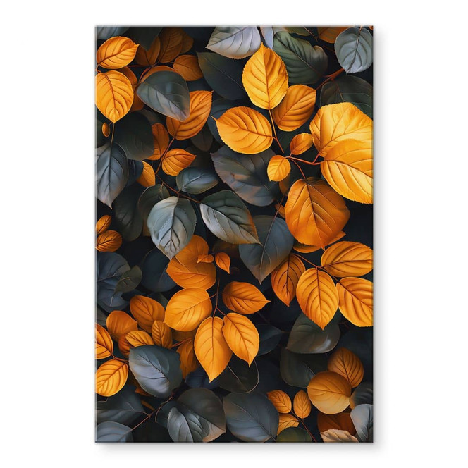 Acrylglasbild Leuchtende Blätterpracht im Herbst - Jaszke
