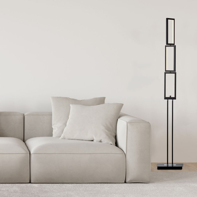 Stehleuchte Mats, schwarz, 150 x 27 cm, Stehlampe