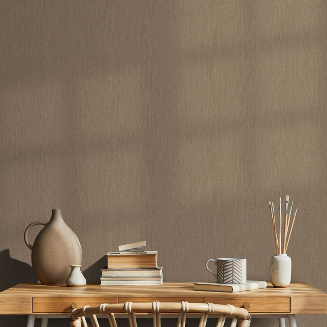 Guido Maria Kretschmer Unitapete Echo & Soft Loom Fashion for Walls 5 braun
