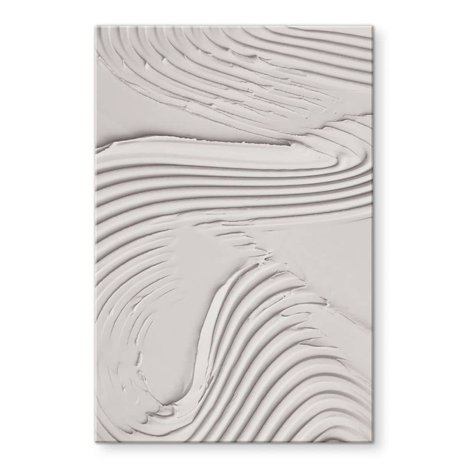 Acrylglasbild Sanfte Strukturen in Beige - Pictufy Studio