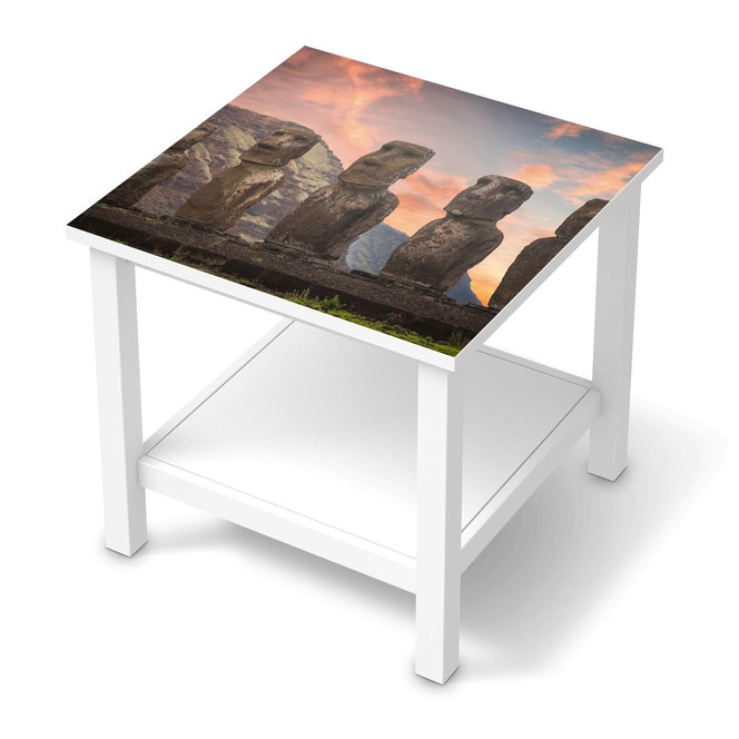 Möbel Klebefolie IKEA Hemnes Tisch 55x55cm - Easter Island- Bild 1