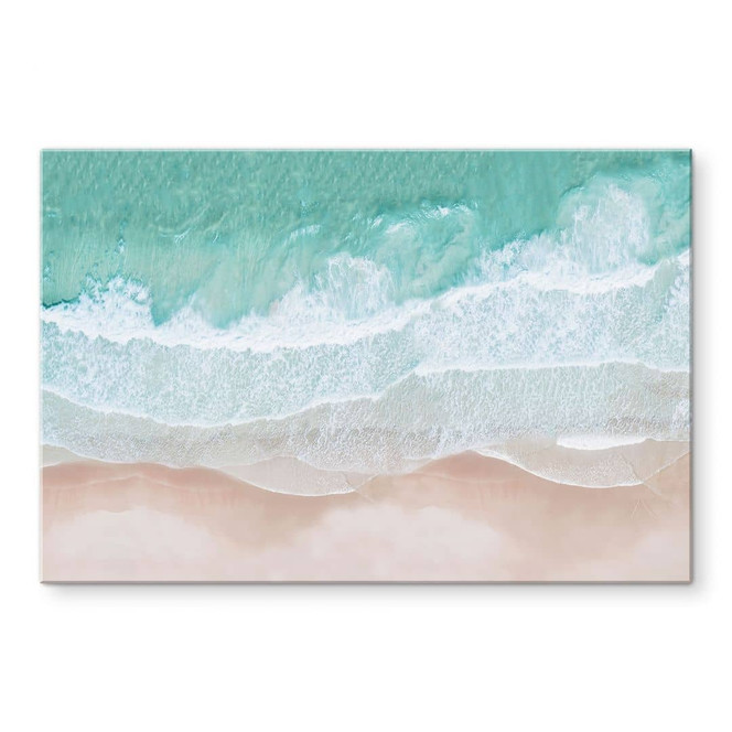 Acrylglasbild Sanfte Wellen am Strand - Sisi & Seb