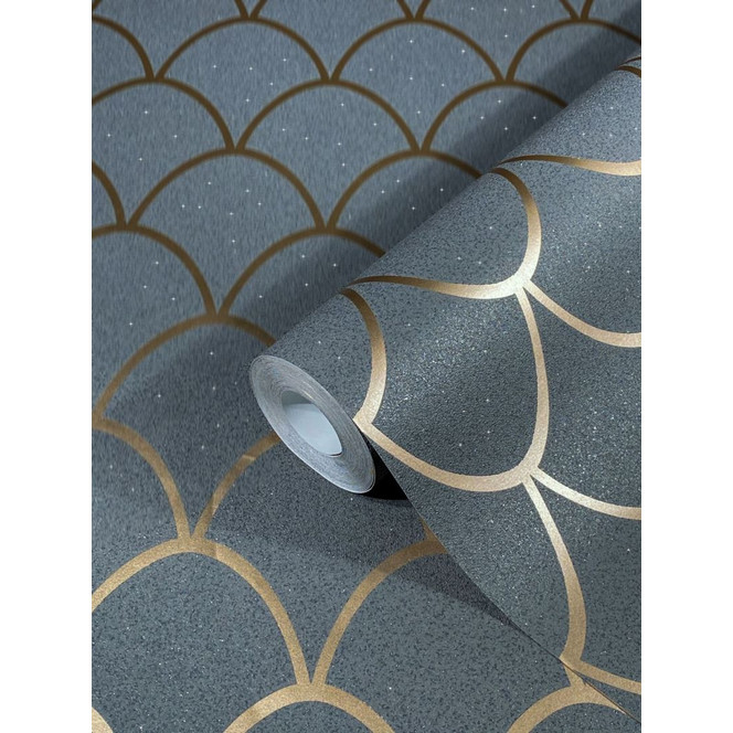 Tapete SCHÖNER-WOHNEN Vliestapete, graphische Tapete anthrazit