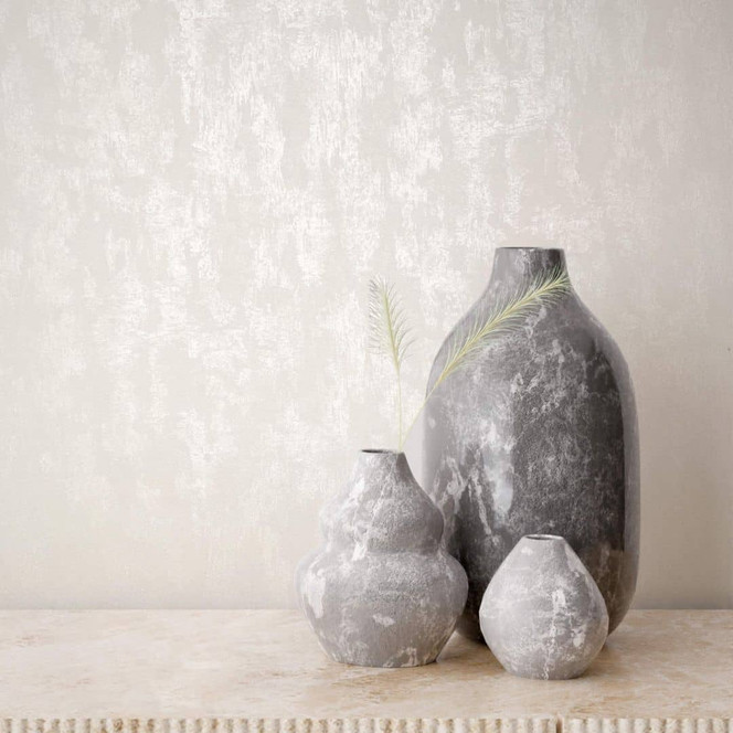 Vliestapete in glänzender Betonoptik beige Struktur