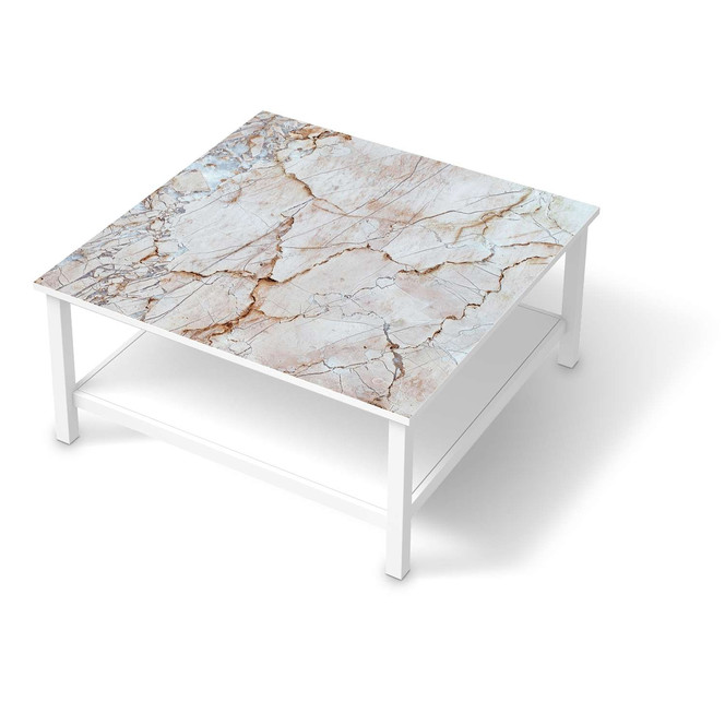 Klebefolie IKEA Hemnes Tisch 90x90cm - Marmor rosa- Bild 1