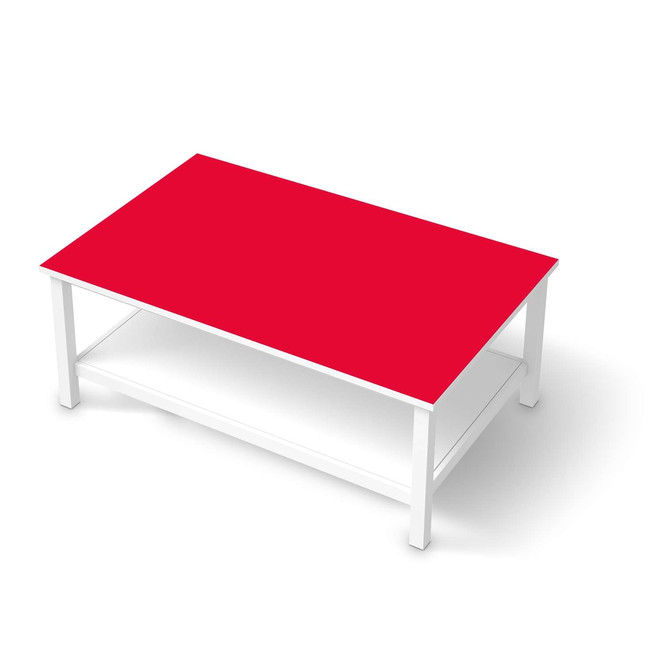 Möbelfolie IKEA Hemnes Tisch 118x75cm - Rot Light- Bild 1