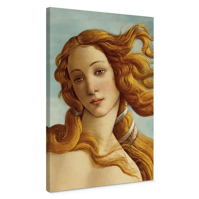 Leinwandbild Portrait der Venus - Inspiriert von Botticelli