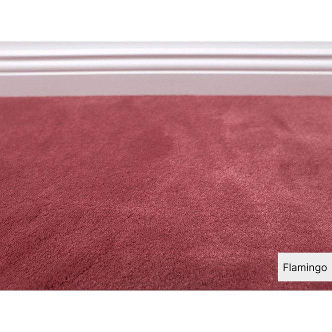 Emily Velours Teppichboden Meterware in Flamingo