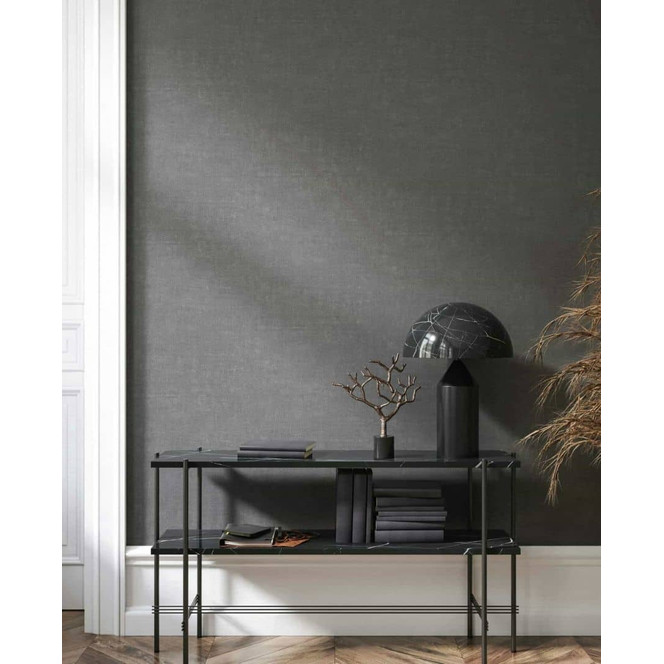 Vliestapete in moderner Struktur einfarbig grau Uni