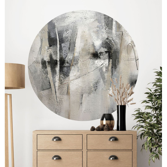 Wandtattoo Abstrakte Landschaft - Fedrau - Rund