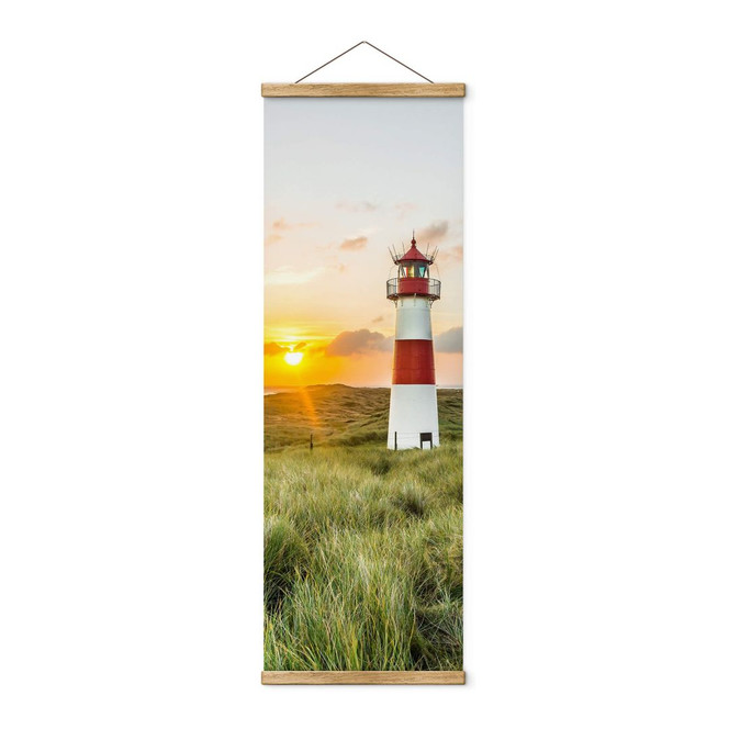 Stoffbild Leuchtturm auf Sylt - Panorama
