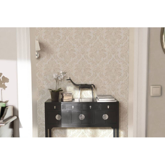 Vliestapete Beige Ornamental für Wohnzimmer Schlafzimmer Büro marburg Tapete