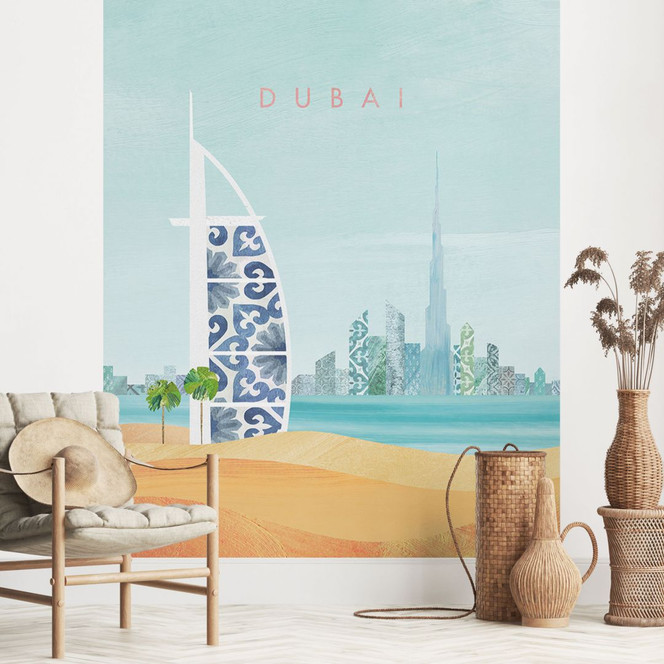 Fototapete Strand von Dubai - Burj Al Arab - Rivers