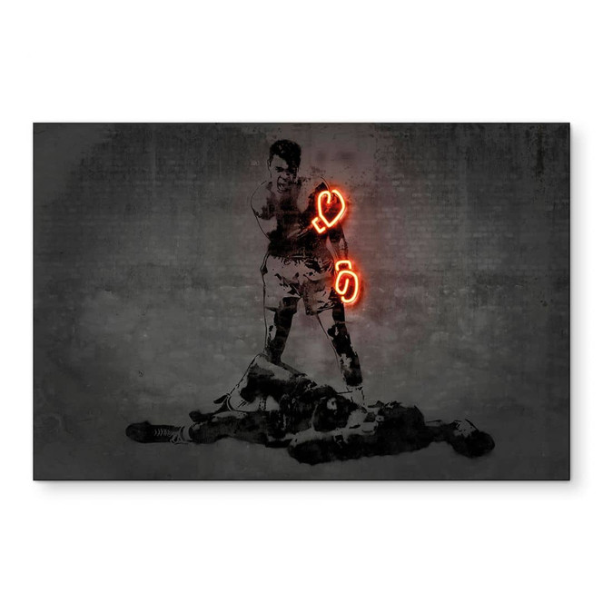 Wandbild Muhammad Ali - Mielu - Alu-Dibond