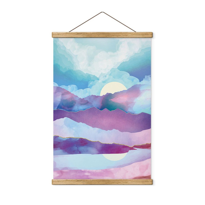 Stoffbild Schillernde Berglandschaft - SpaceFrog Designs