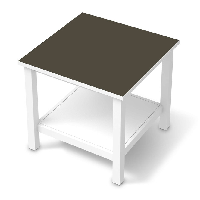 Möbel Klebefolie IKEA Hemnes Tisch 55x55cm - Braungrau Dark- Bild 1