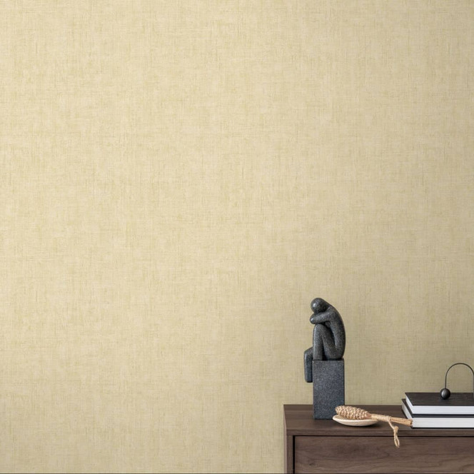 Strukturtapete Textil-Optik Leinenbeige - Dezente Vliestapete modern