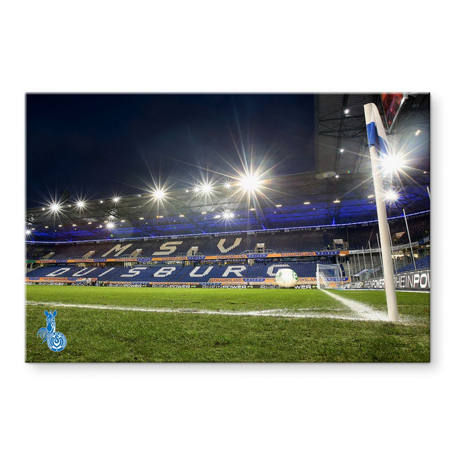 Acrylglasbild MSV Duisburg Eckfahne - 120 x 80 cm