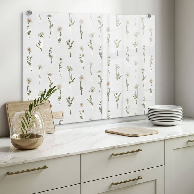 Spritzschutz Wiesenromantik mit Feldblumen - Kikki Belle