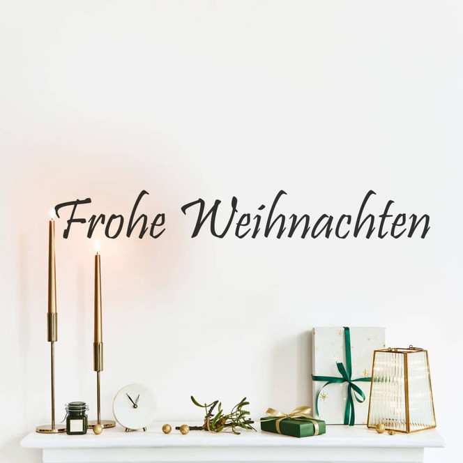 Wandtattoo Frohe Weihnachten