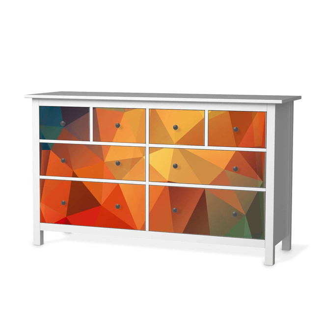Möbelfolie IKEA Hemnes Kommode 8 Schubladen - Polygon- Bild 1