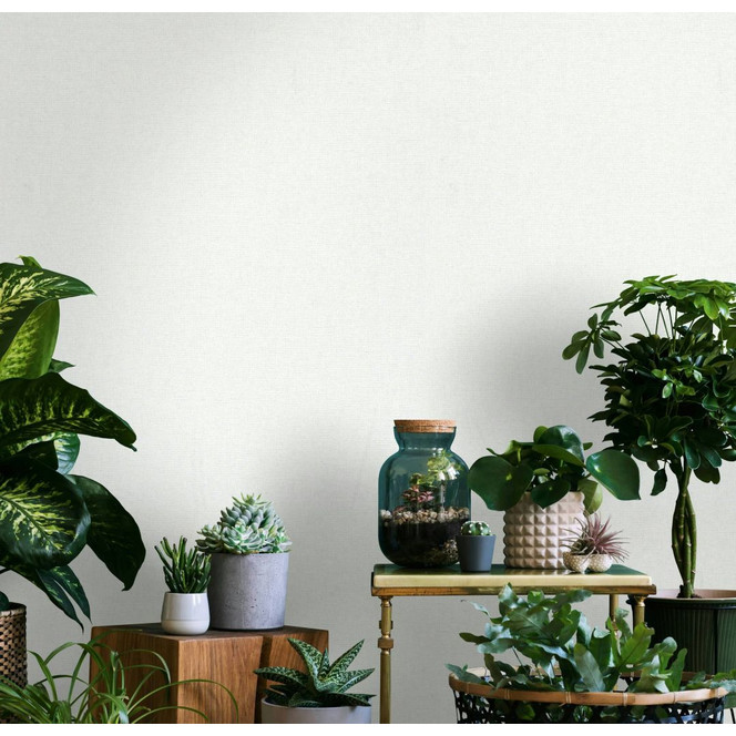 Vliestapete Weiss Textiloptik für Wohnzimmer Schlafzimmer Büro marburg Tapete