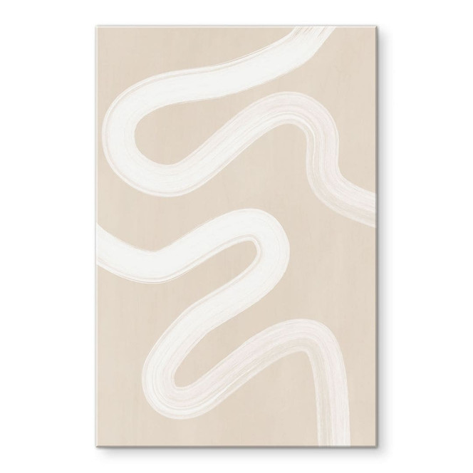 Acrylglasbild One Line Art - Sanfte Strömung - Ristova