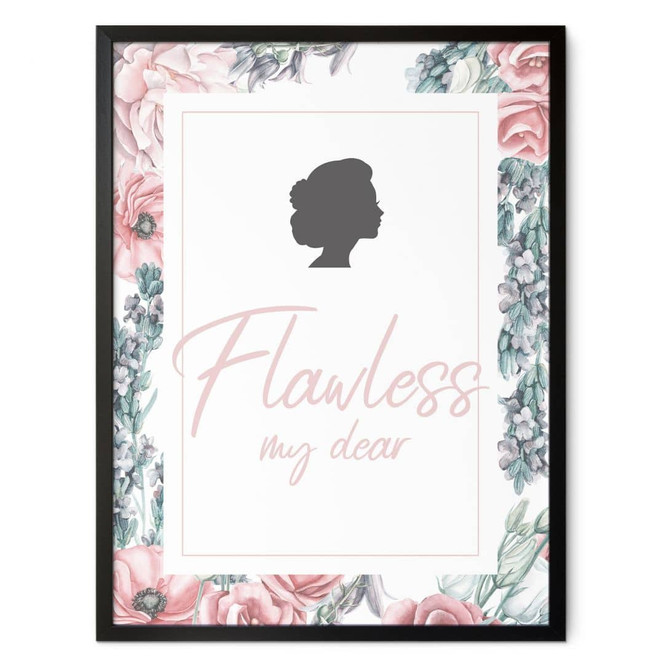 Poster Flawless my dear - inspiriert von Bridgerton
