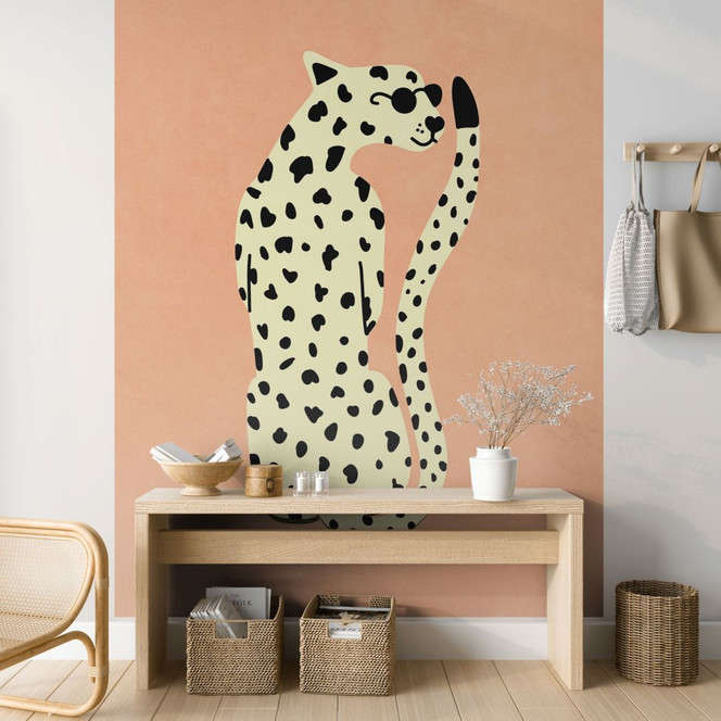 Tier Fototapete Eleganter Gepard mit Sonnenbrille - Oltmanns