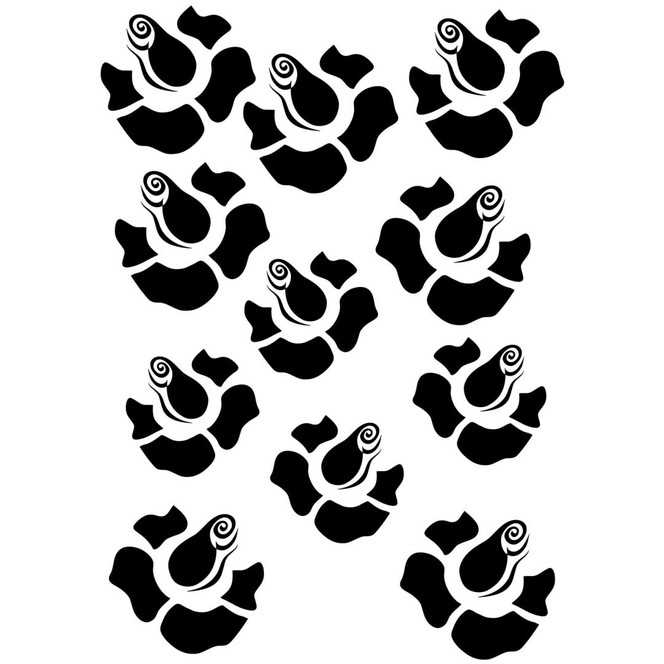 Wandtattoo Blüten-Set 12